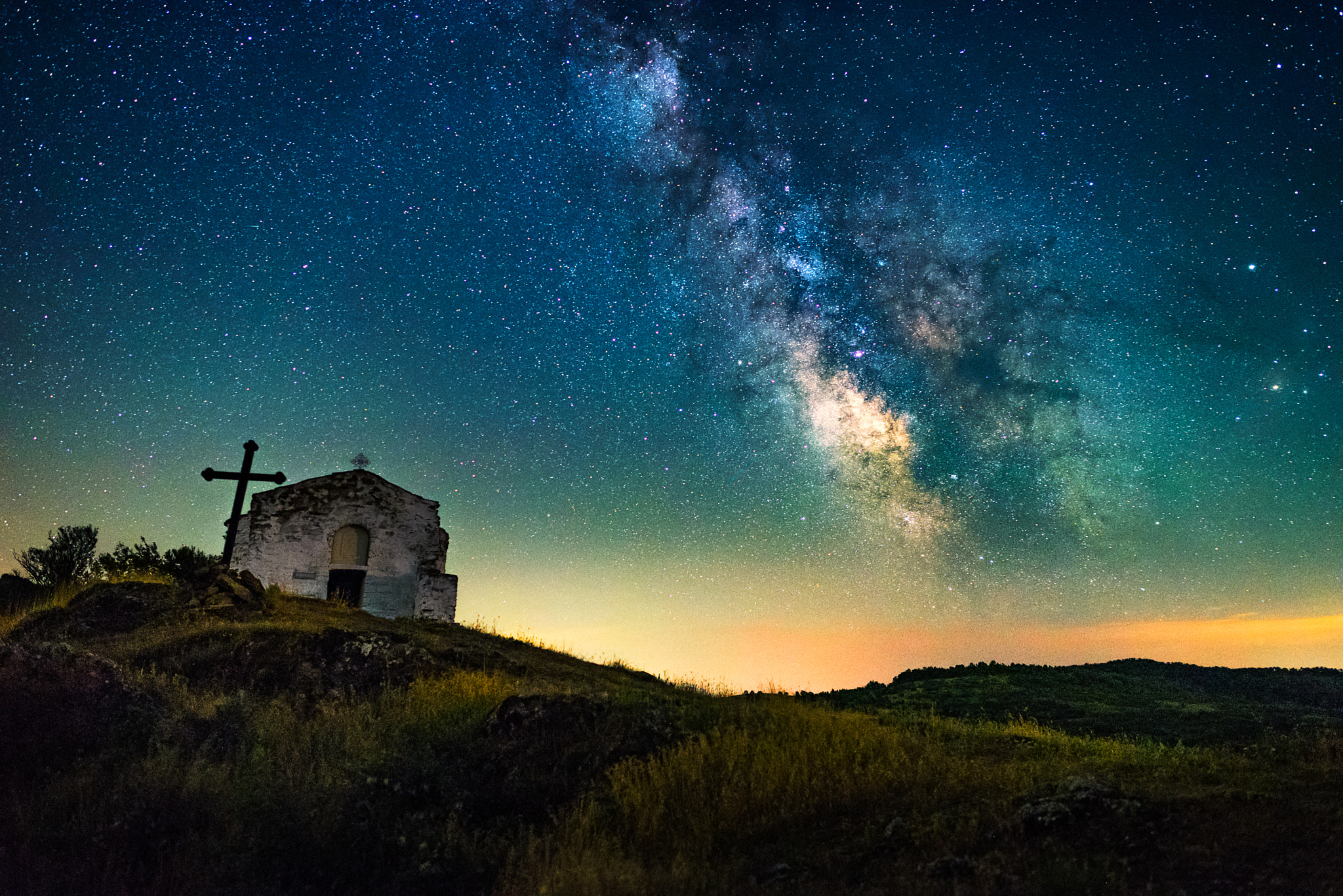 Samyang 12mm F2.8 ED AS NCS Fisheye sample photo. Lonely church photography