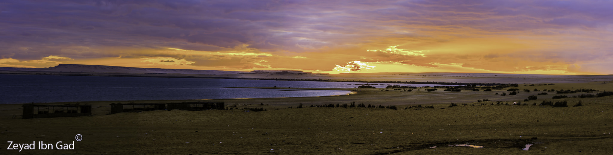 Nikon AF-S Nikkor 70-200mm F2.8G ED VR II sample photo. Panorama for the sunset on "al-rayan" valley  -egy photography