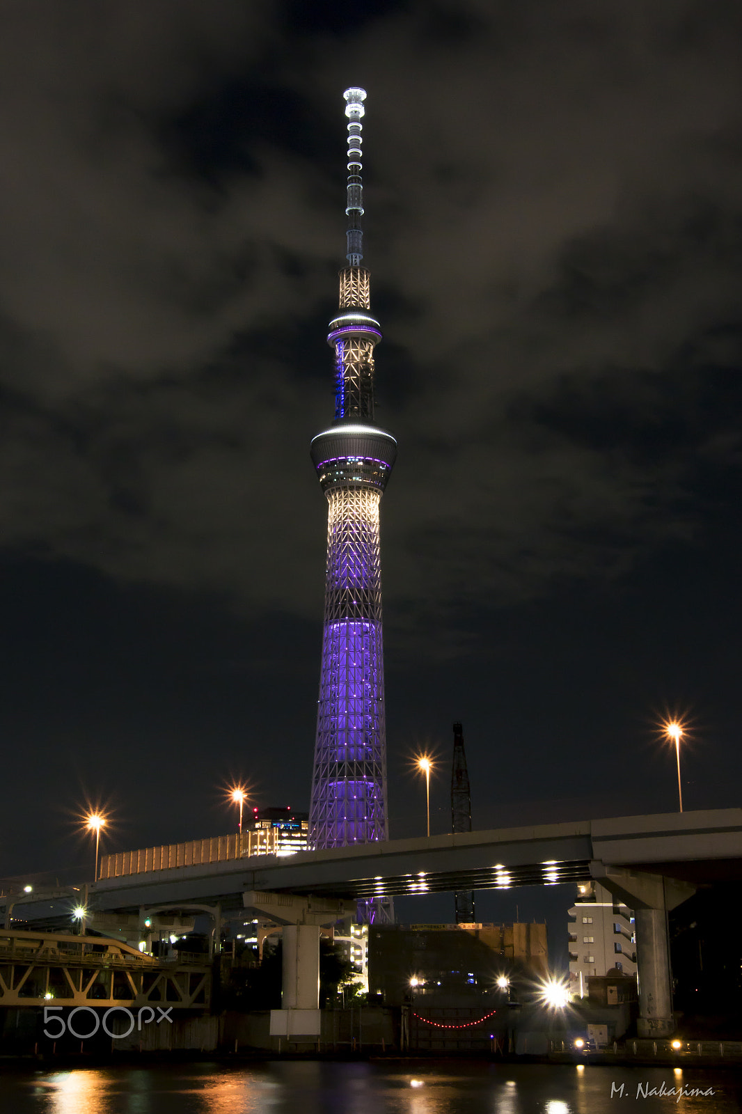 Nikon 1 V3 + 1 NIKKOR VR 10-100mm f/4-5.6 sample photo. Tkyo skytree nightscape photography