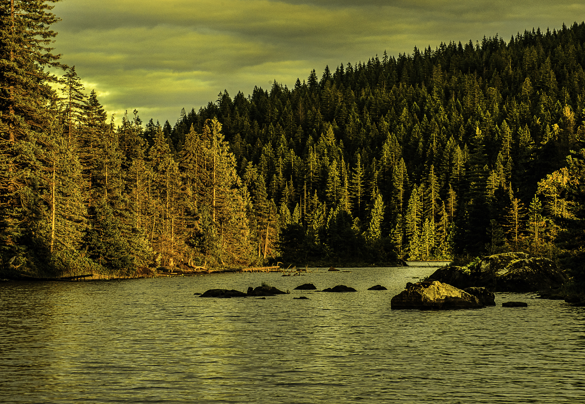Sony 75-300mm F4.5-5.6 sample photo. Evening lake photography