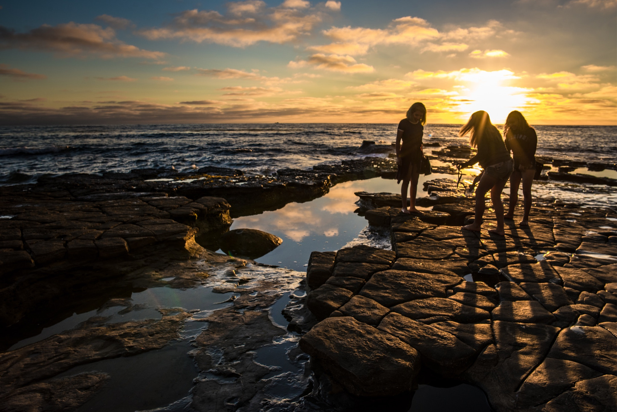 Samyang 12mm F2.8 ED AS NCS Fisheye sample photo. Summer sunset in san diego photography