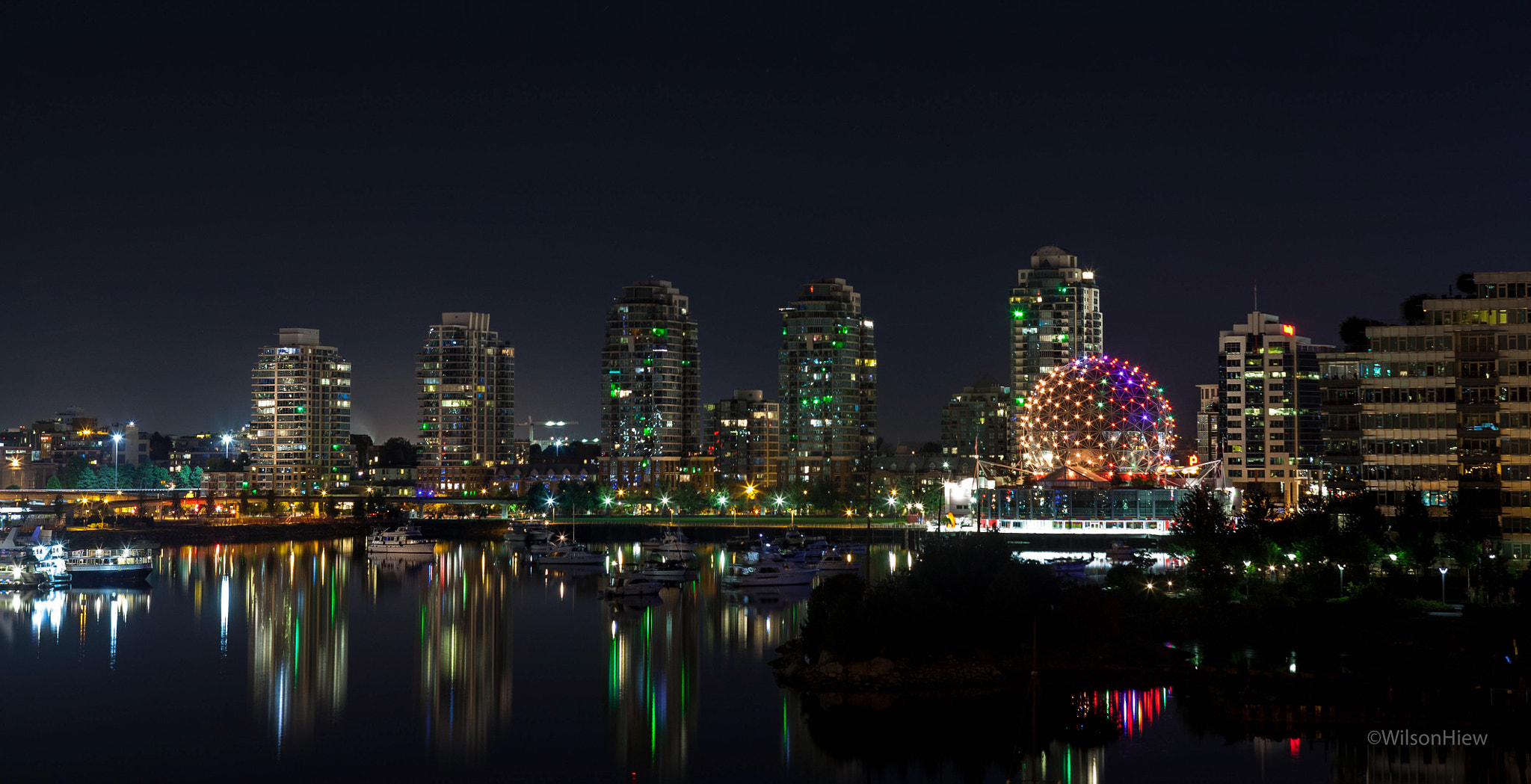 Canon EOS 5D + EF28-70mm f/2.8L USM sample photo. False creek telus world of science photography