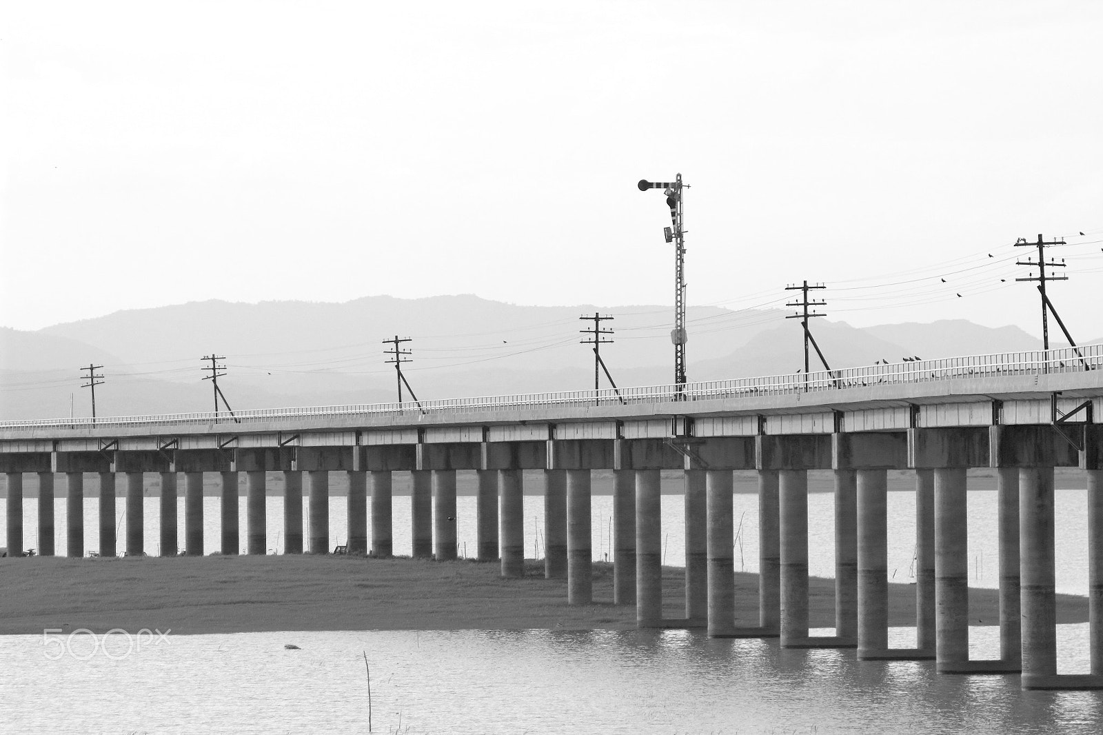 Canon 1-65535mm sample photo. Train bridge photography