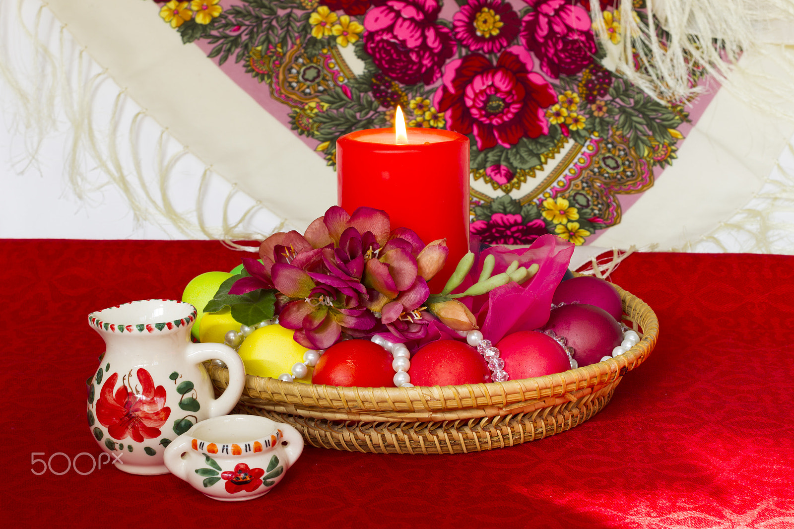 Canon EOS-1D Mark IV sample photo. Easter composition in russian style - christianity - painted egg photography
