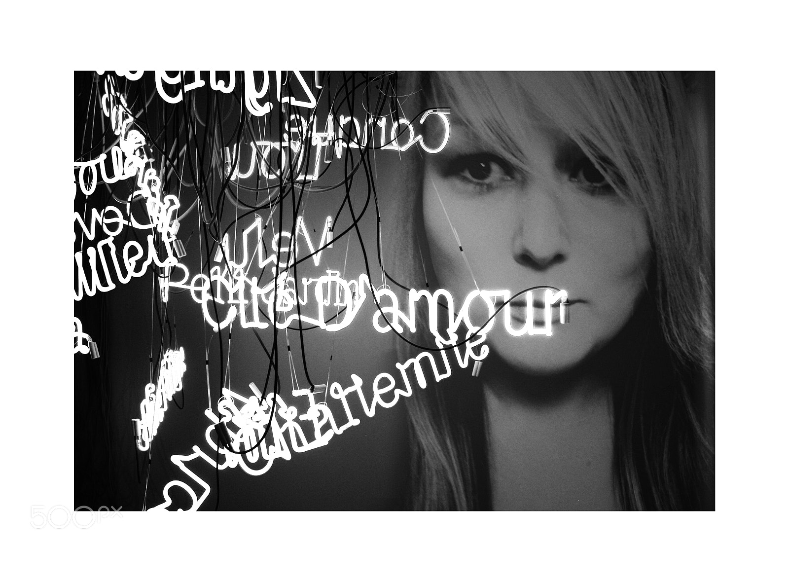 Olympus C-5000Z sample photo. Neon girl photography