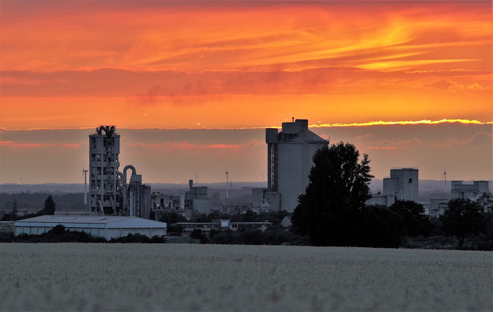 Pentax K-30 sample photo. Sunset. industrial photography