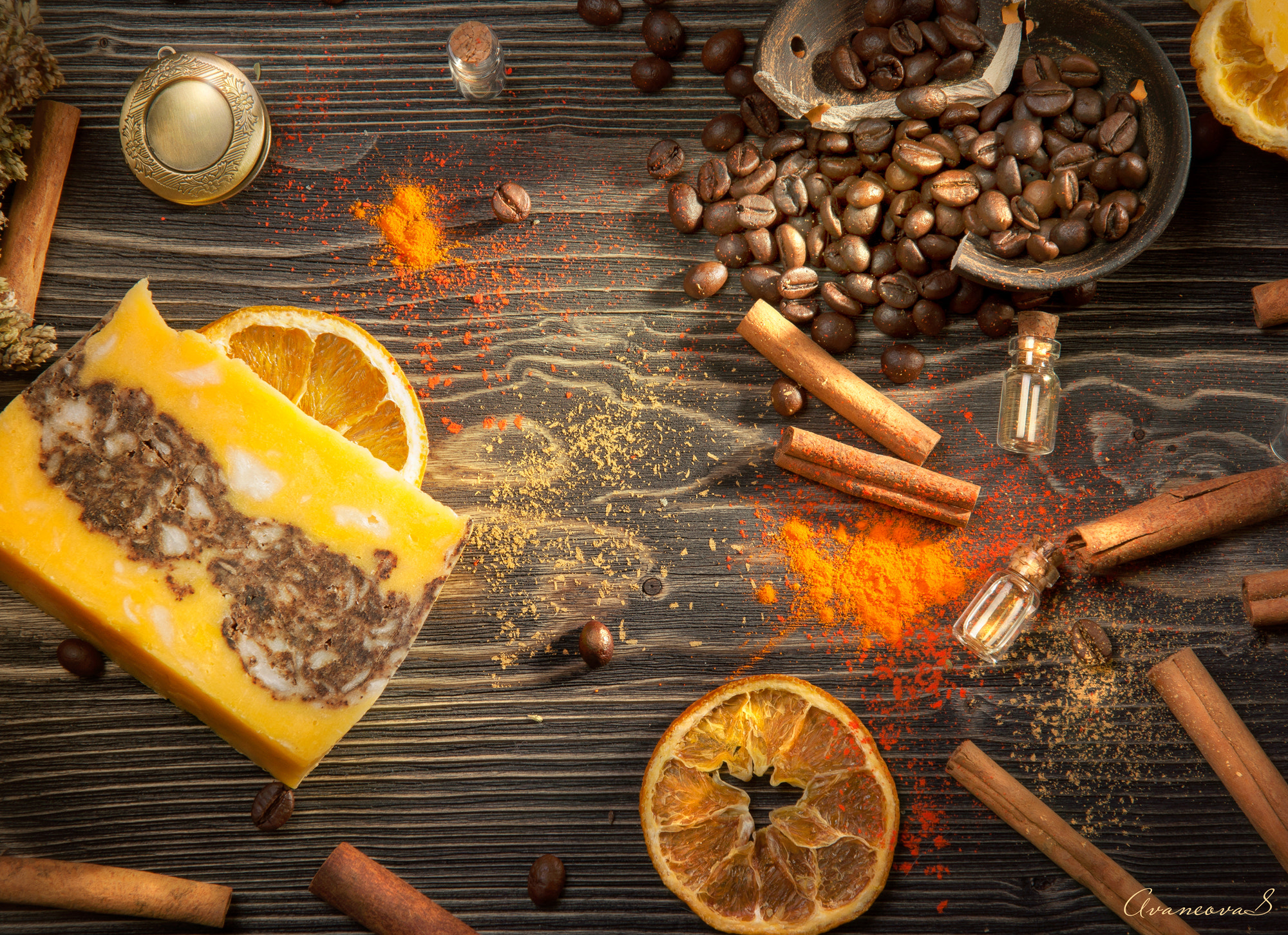 Sony Alpha DSLR-A700 sample photo. Orange spices photography