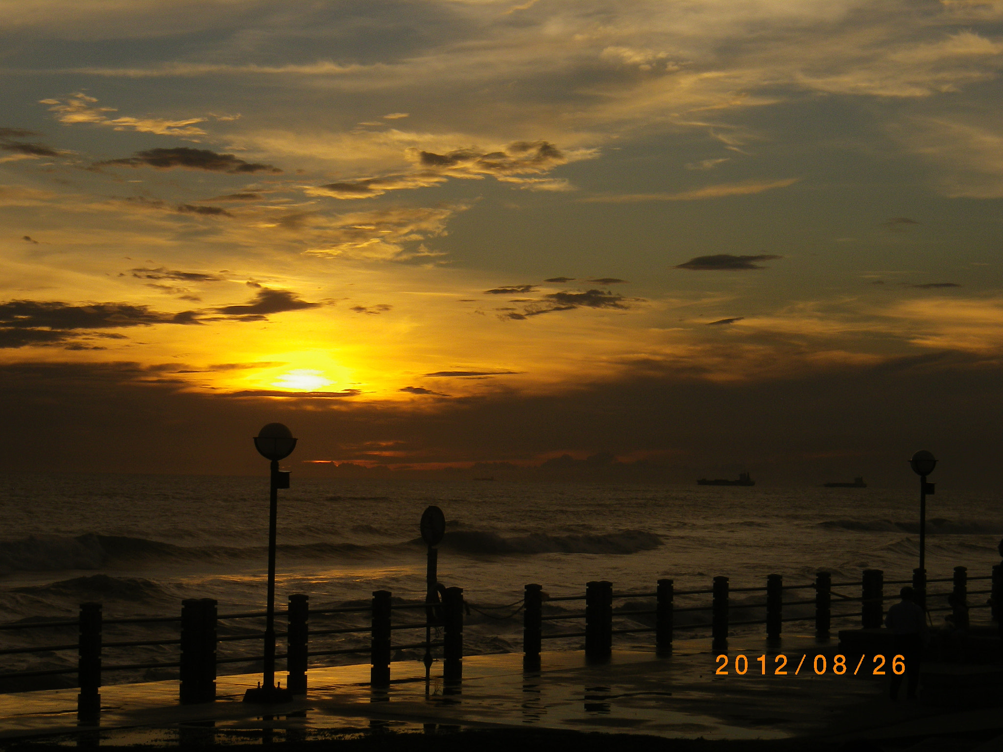 Pentax Optio RZ10 sample photo. Sunset photography