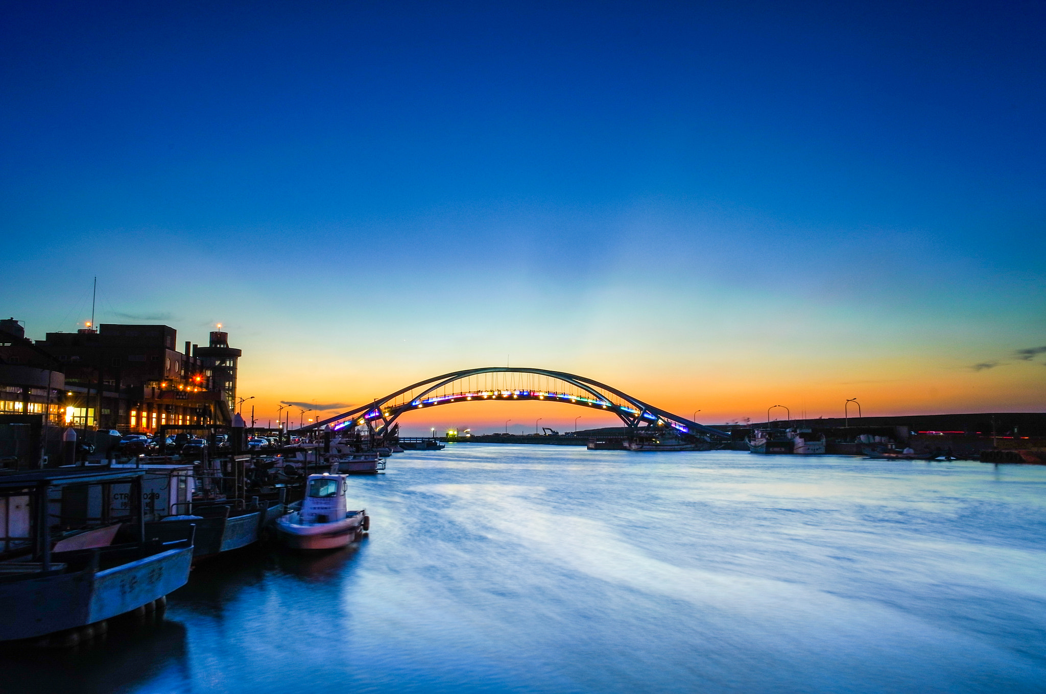 GR LENS A12 28mm F2.5 sample photo. Harbor summer sunset. photography