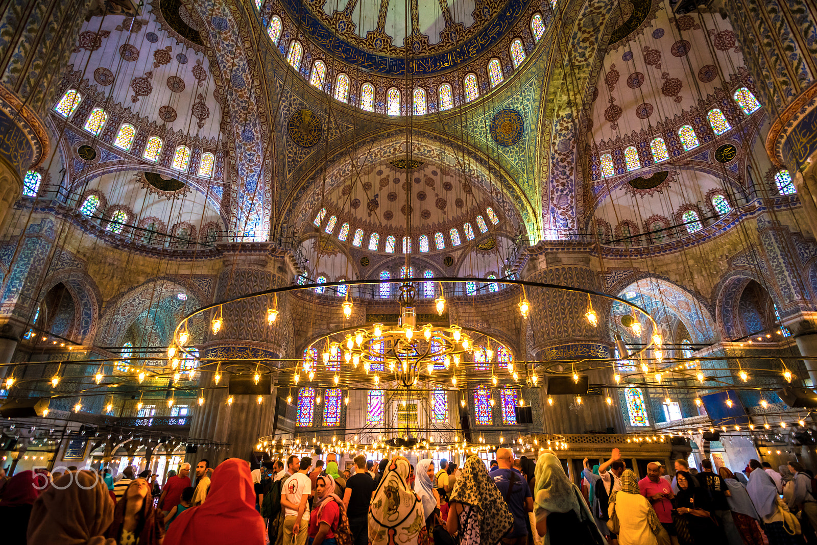 Sony 20mm F2.8 sample photo. The blue mosque prayer hall photography