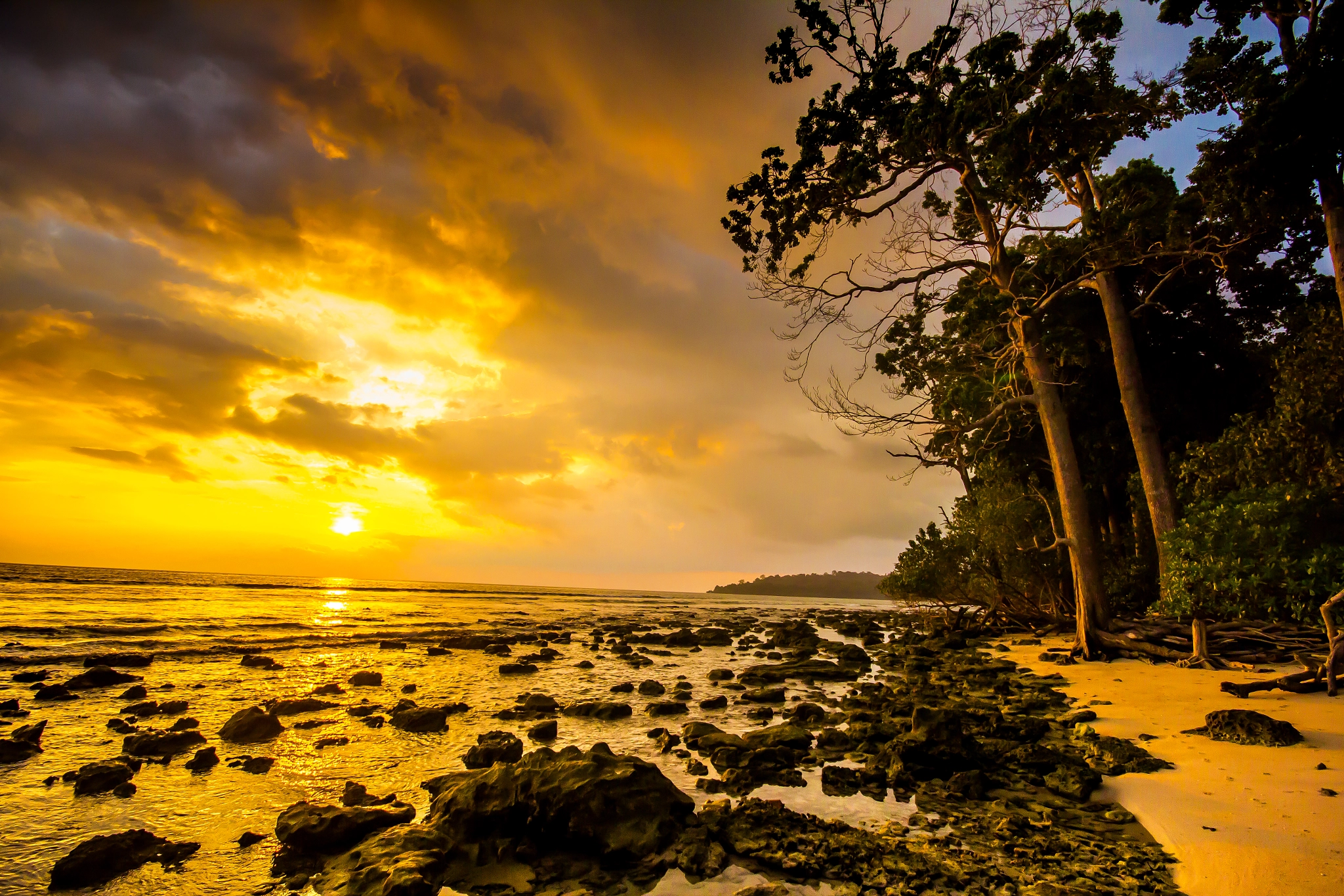 Sigma 10-20mm F4-5.6 EX DC HSM sample photo. Beginning of a new day on havelock island photography