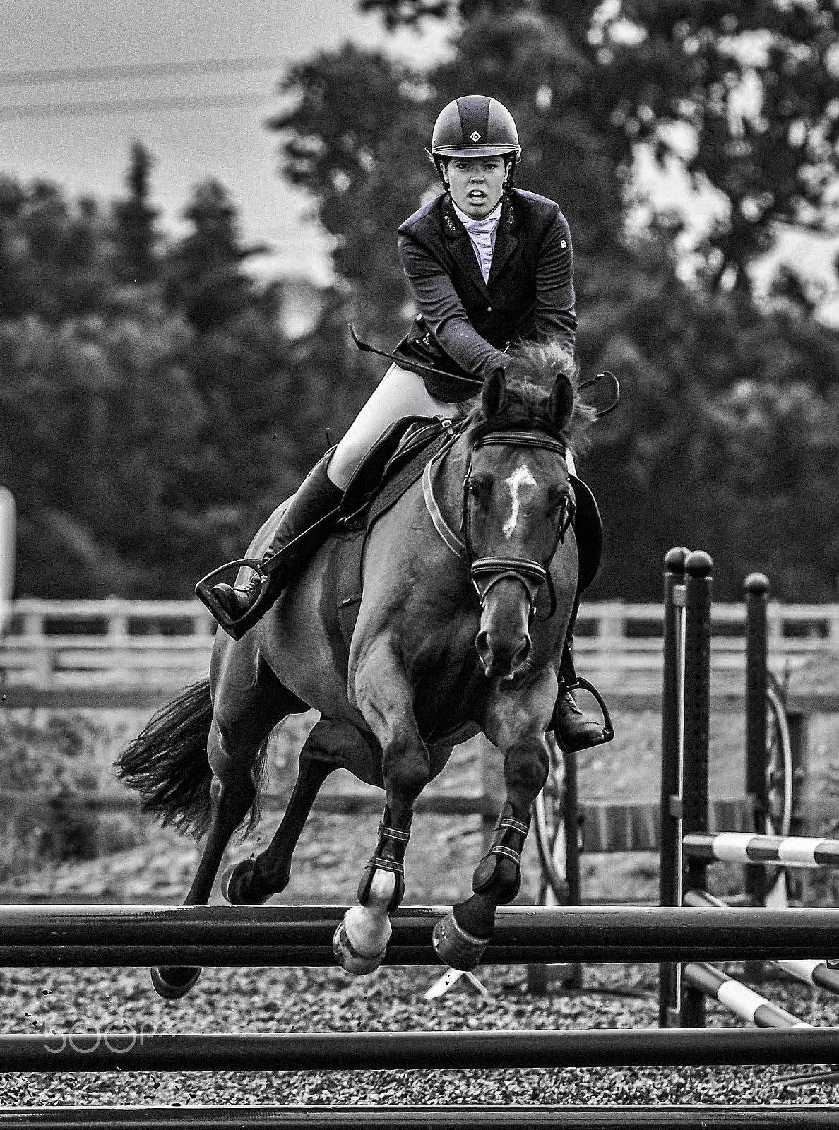 Nikon AF-S Nikkor 200-500mm F5.6E ED VR sample photo. Female show jumper photography