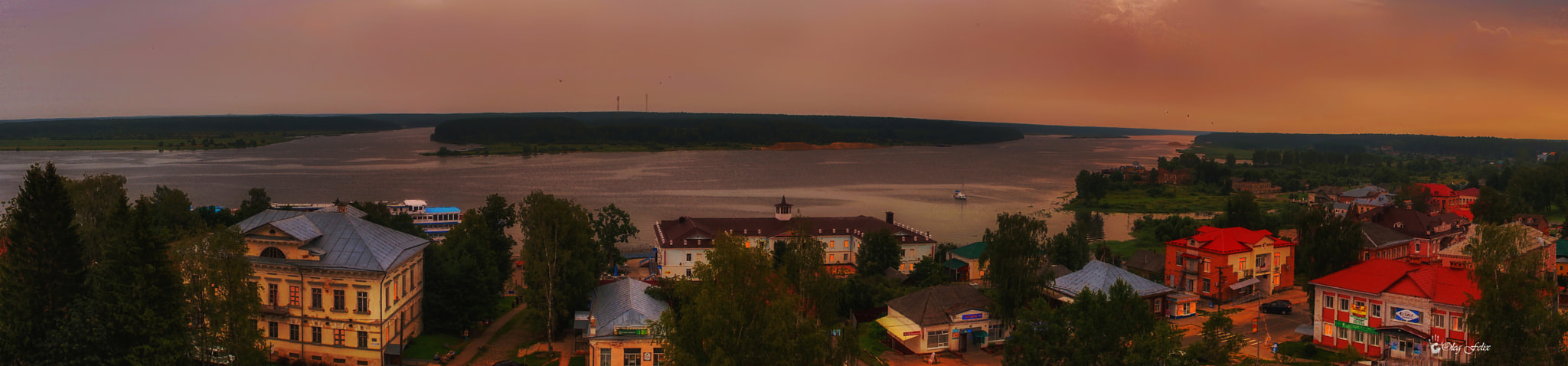 Sony SLT-A37 sample photo. The evening in a provincial town. photography