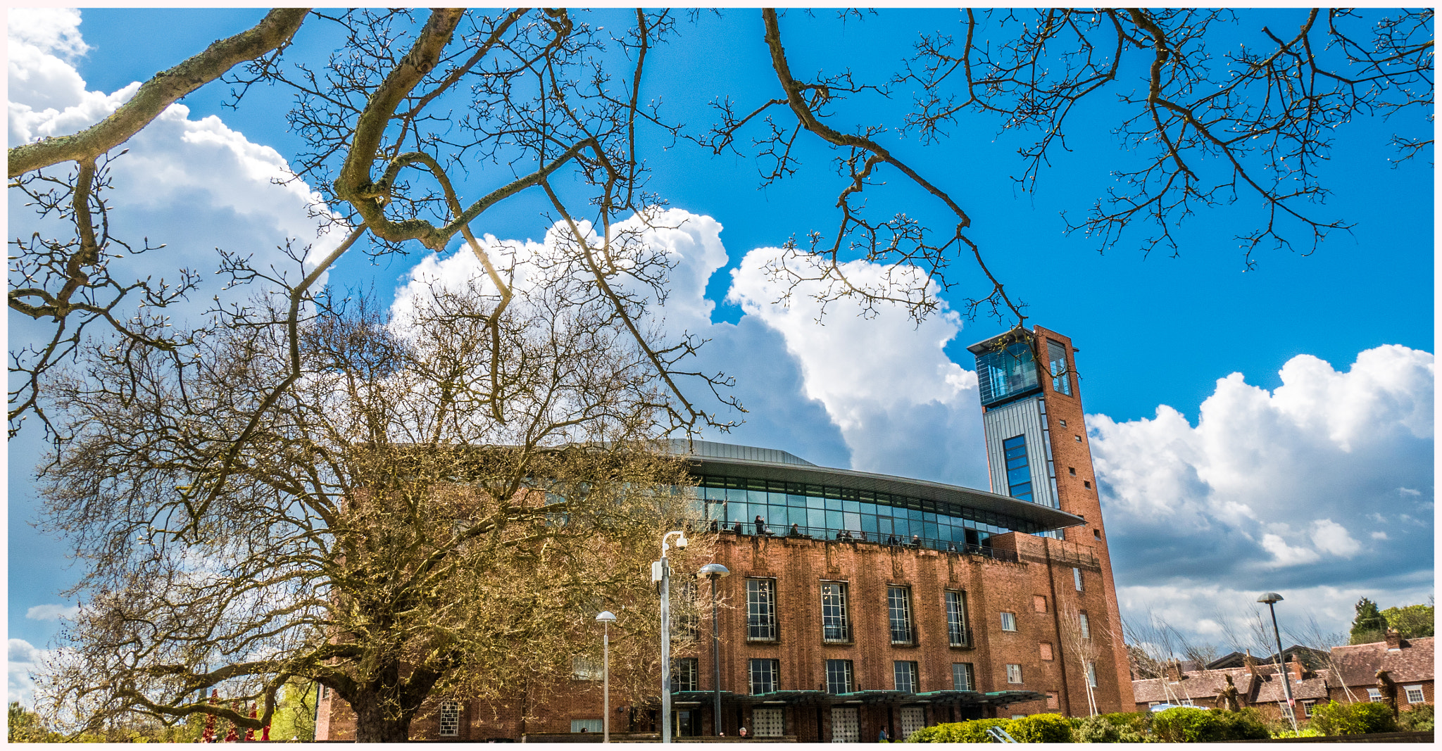 Panasonic Lumix DMC-GM5 sample photo. Royal shakespeare company - main theatre and viewing tower photography