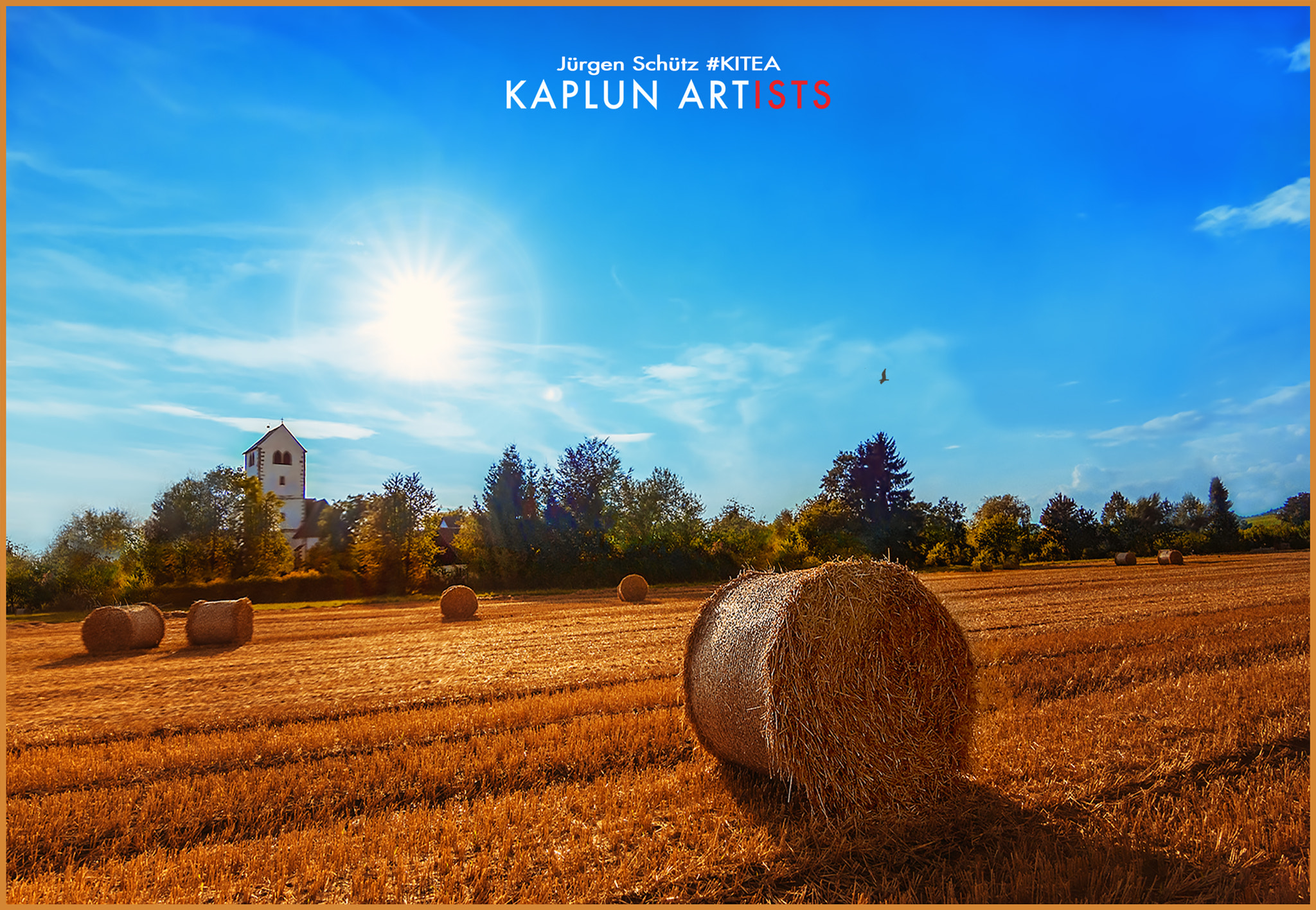 Sony ILCA-77M2 sample photo. Straw bales in the sunset - lake constance photography