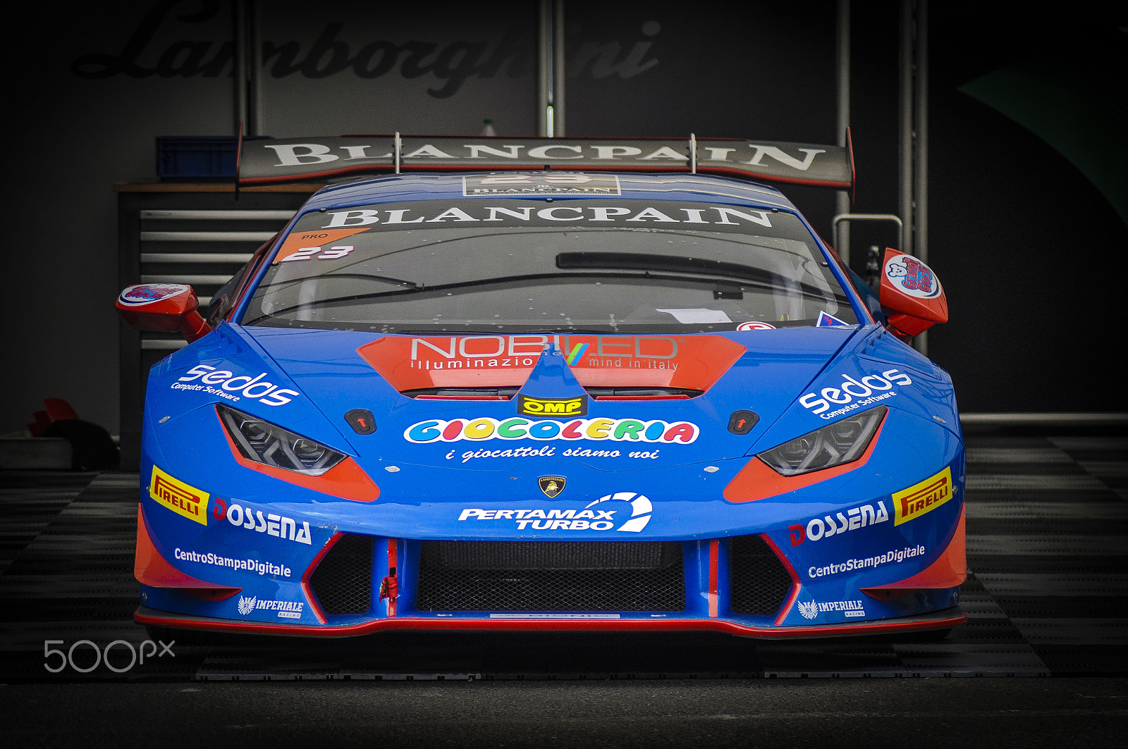 Nikon D5000 sample photo. Lamborghini super trofeo photography