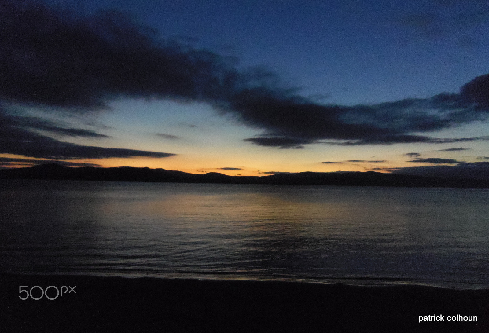 Pentax Optio S1 sample photo. Night sky over the lake photography