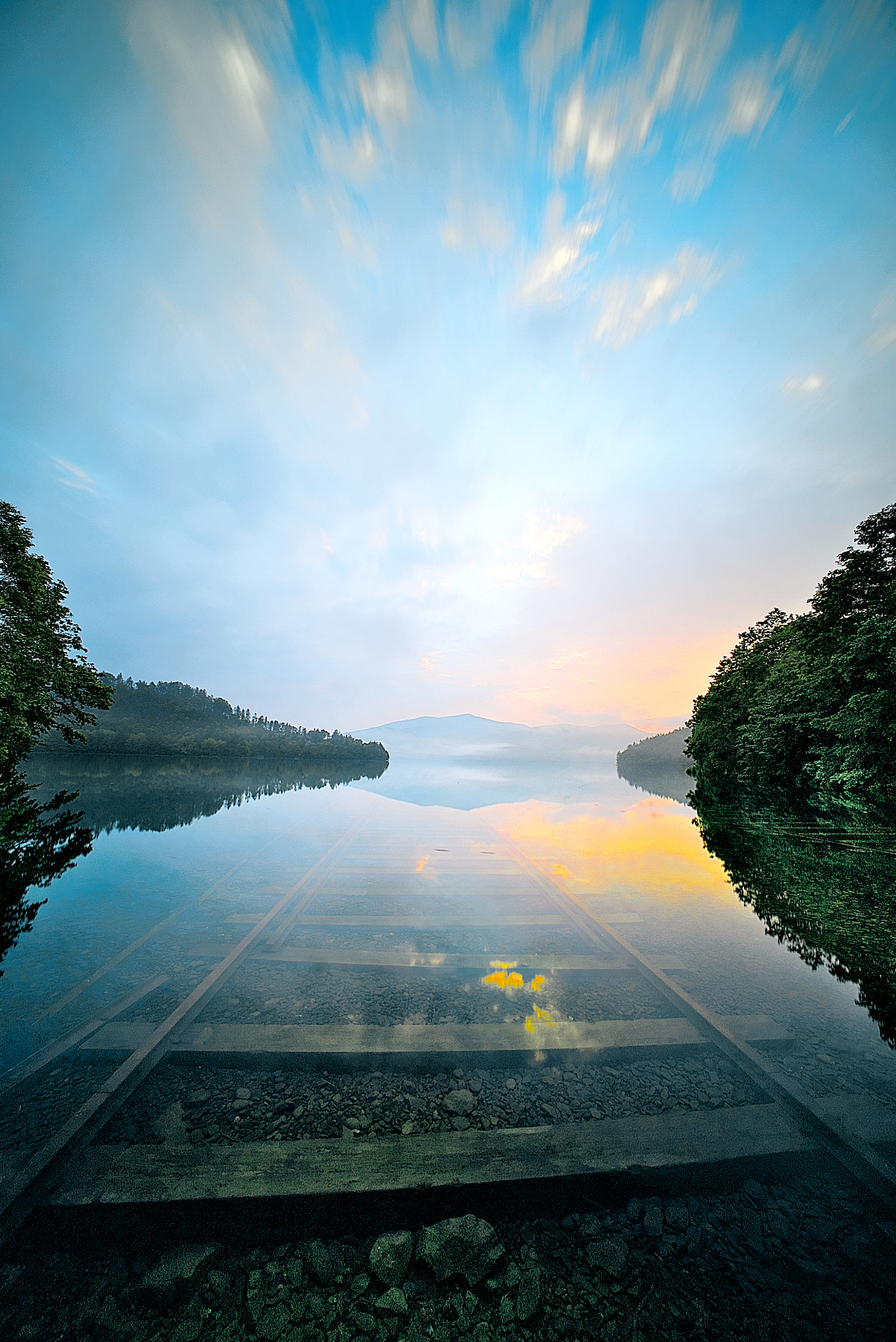 Sony a7S sample photo. Railway under the lake ver.2 photography