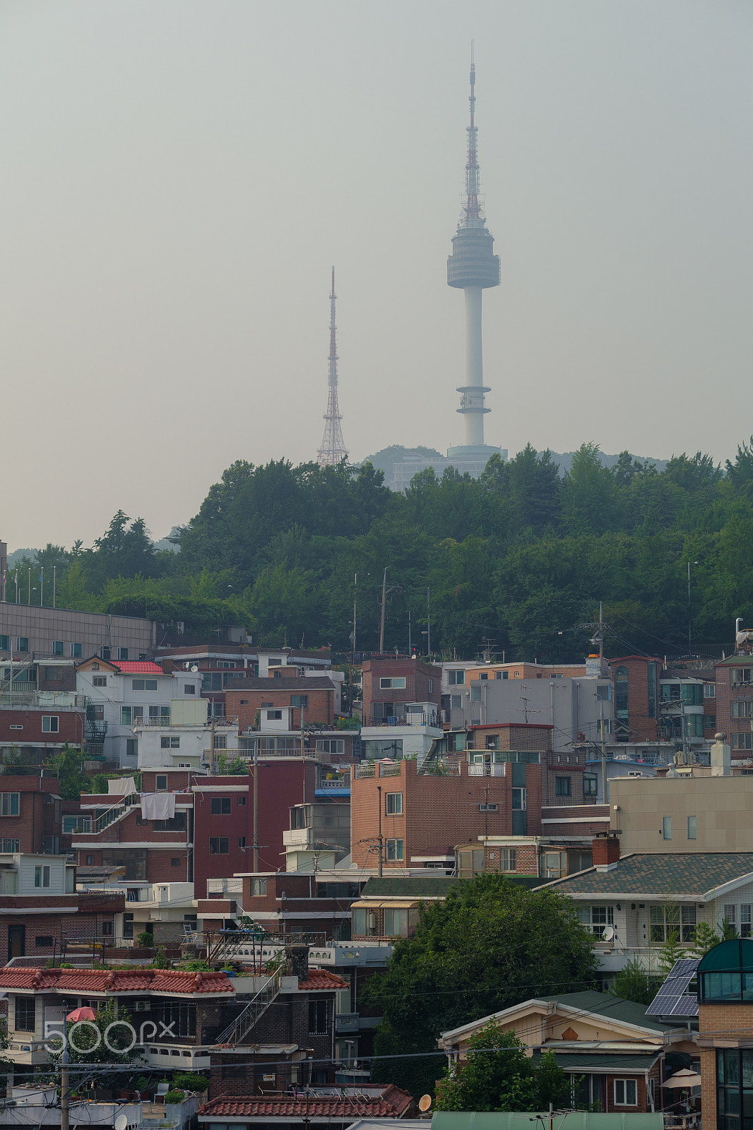 Fujifilm X-A2 + Fujifilm XF 50-140mm F2.8 R LM OIS WR sample photo. Foggy n seoul tower photography