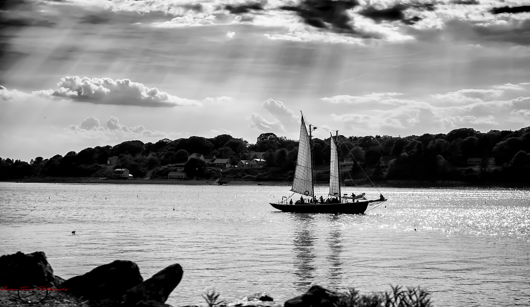 Sony a7 + E 50mm F1.8 OSS sample photo. Bailey island sailing photography