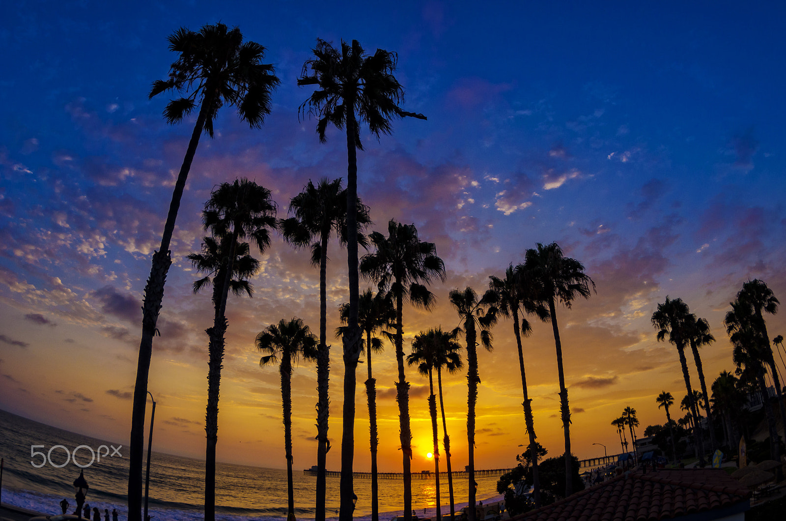 Tokina AT-X 10-17mm F3.5-4.5 DX Fisheye sample photo. Sunset  in oceanside photography