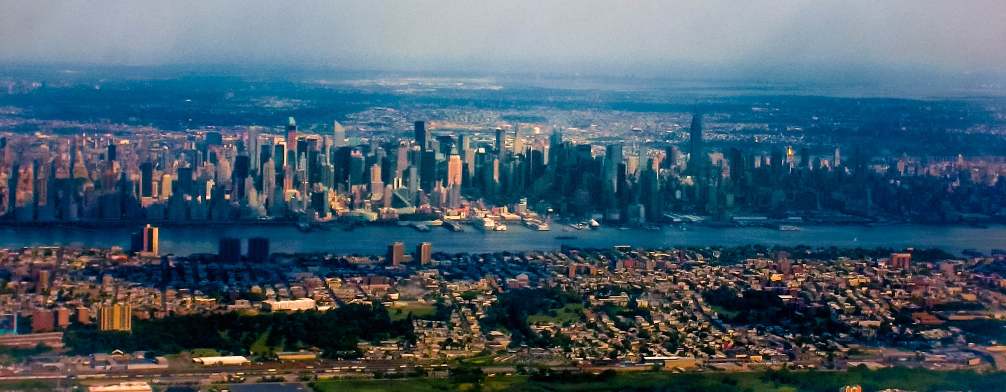 Samsung ST30 sample photo. Manhattan from the air photography