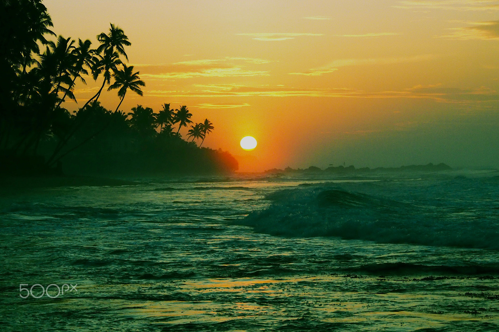 Olympus PEN E-P3 sample photo. Sunrise at dalawella beach / sri lanka photography