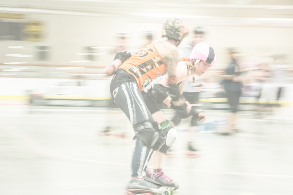 Canon EOS 6D + Canon EF 100-300mm f/5.6 sample photo. Central new york roller derby photography