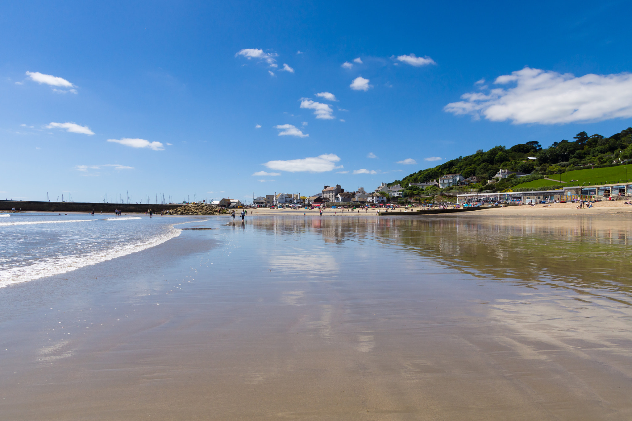 Sony SLT-A65 (SLT-A65V) sample photo. Lyme regis reflected photography