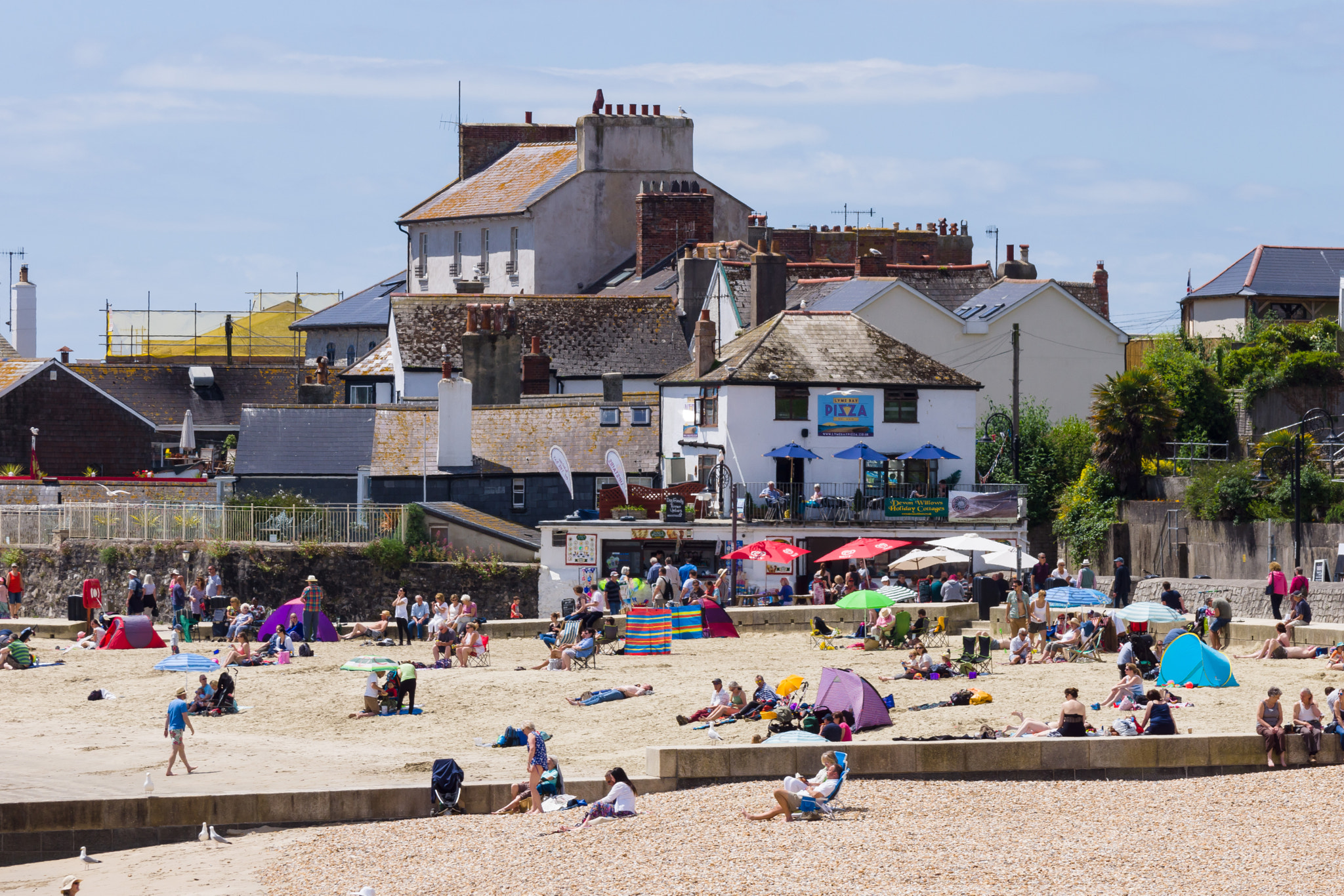 Sony 70-300mm F4.5-5.6 G SSM sample photo. Lyme regis beach photography