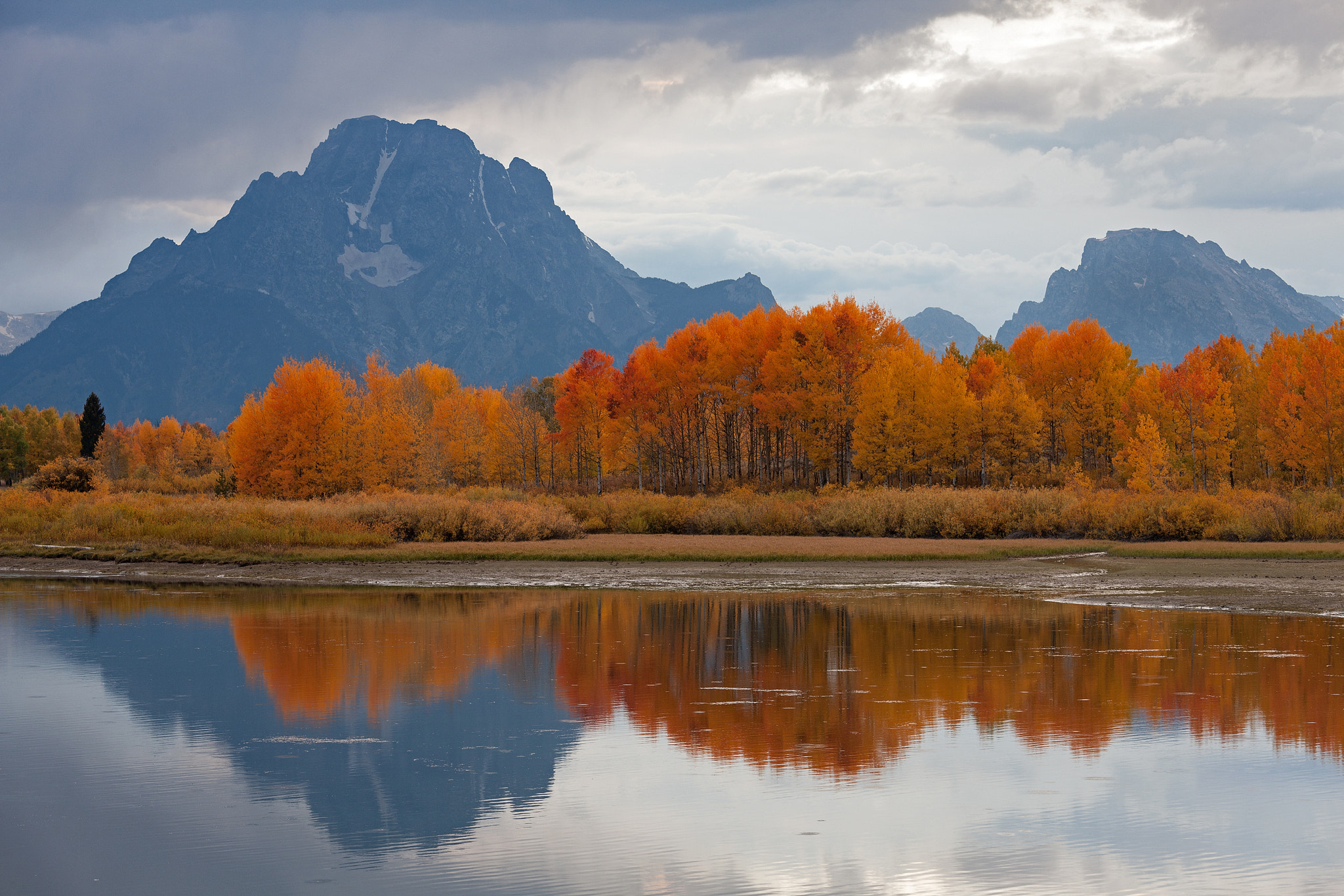 Canon EOS-1Ds Mark III + Canon EF 70-200mm F4L IS USM sample photo. Oxbow bend, grand teton photography