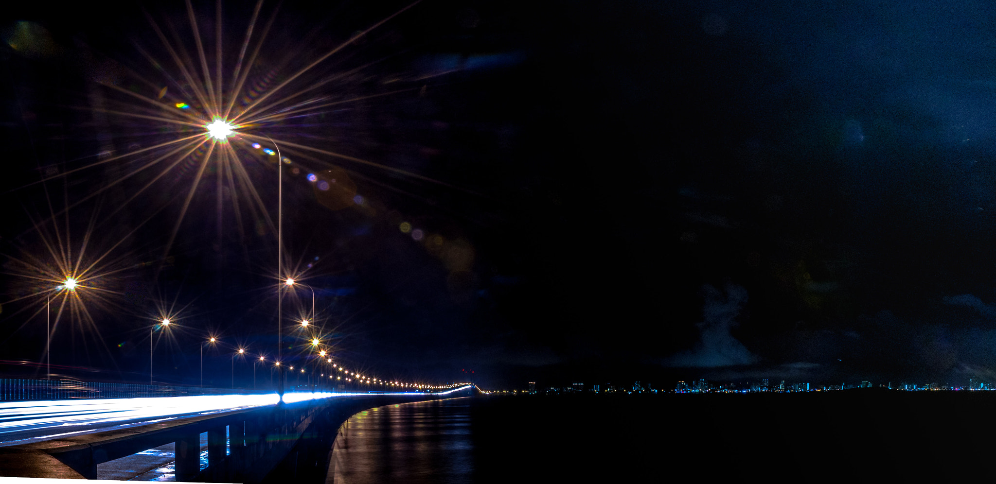 Nikon D5000 sample photo. Penang bridge photography