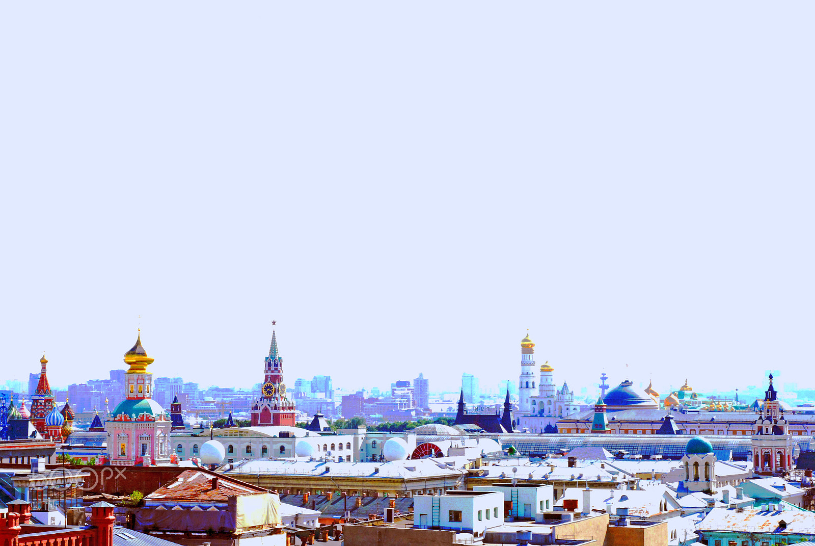 Nikon D3000 + Nikon AF Nikkor 50mm F1.8D sample photo. Moscow from the roof photography