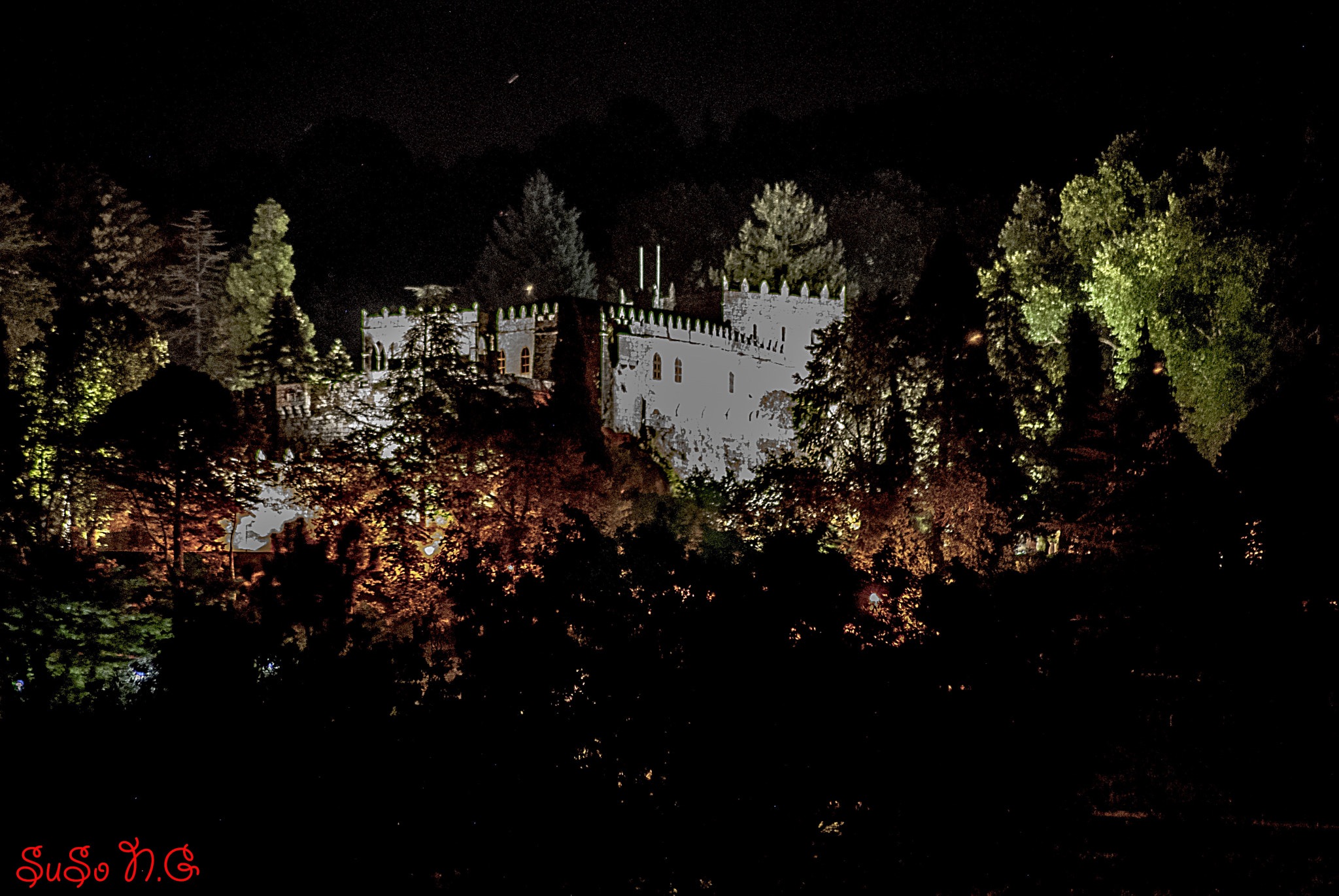 Nikon D3000 sample photo. Castillo de soutomaior photography