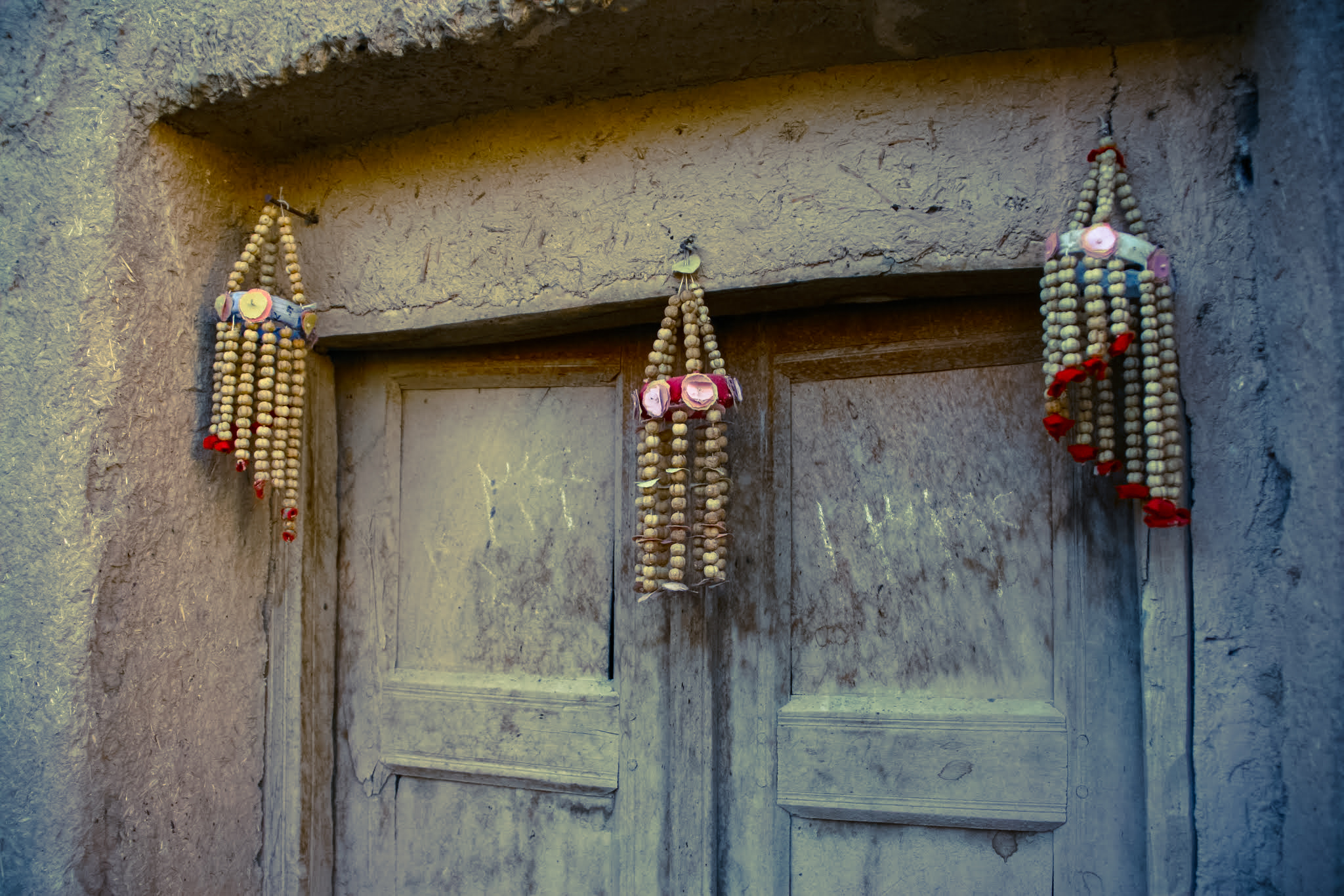 Canon EOS 30D sample photo. The door with beads photography