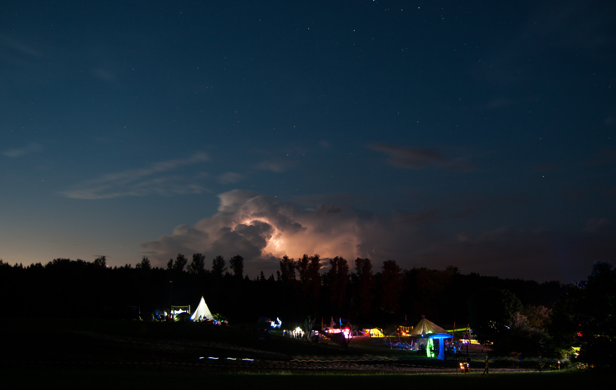 Pentax K20D sample photo. Thunderhead photography
