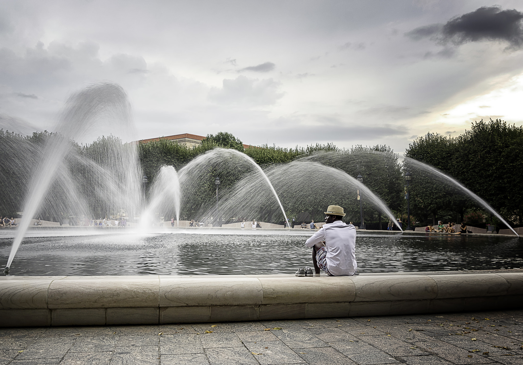 Pentax K-3 II sample photo. Fountain photography