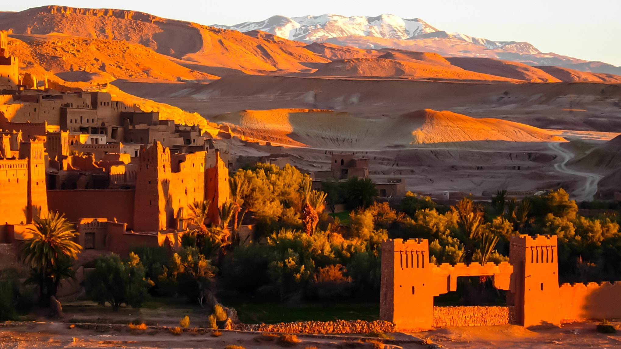 Nikon COOLPIX P4 sample photo. Sunrise at ait-benhaddou,morocco photography