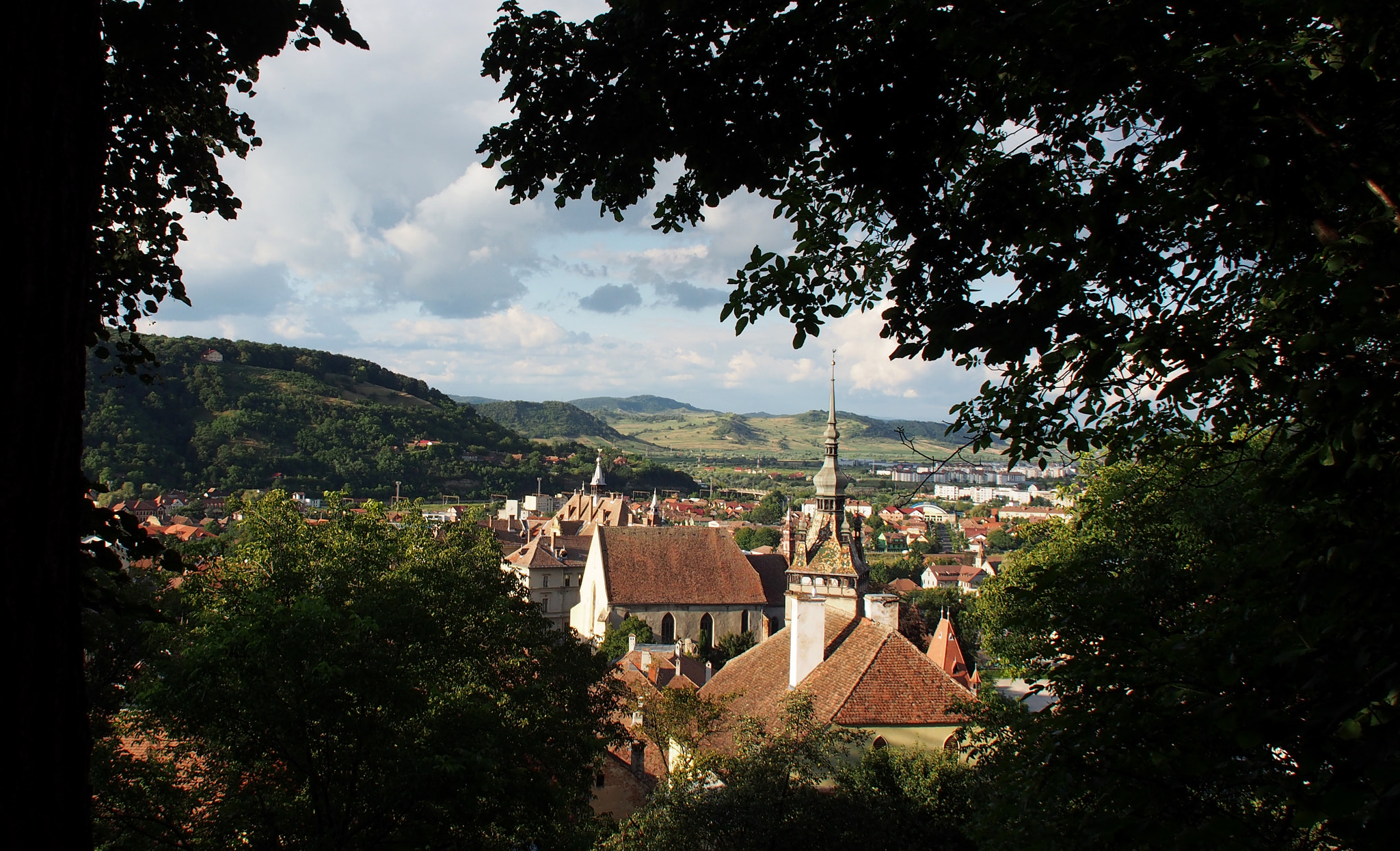 OLYMPUS M.14-150mm F4.0-5.6 II sample photo. Sighisoara from the hills photography