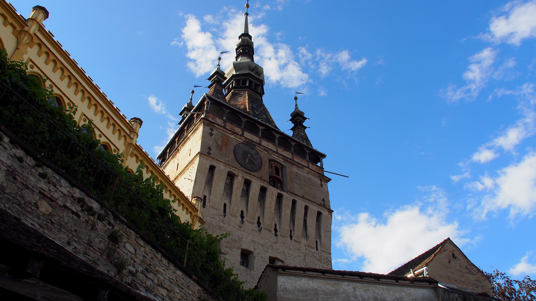 OLYMPUS M.14-150mm F4.0-5.6 II sample photo. Clock tower in sighisoara photography