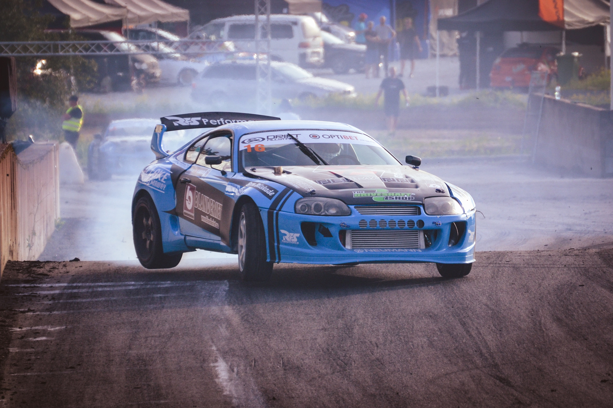 Nikon D3100 + Tamron SP 70-300mm F4-5.6 Di VC USD sample photo. Drift toyota supra jump photography