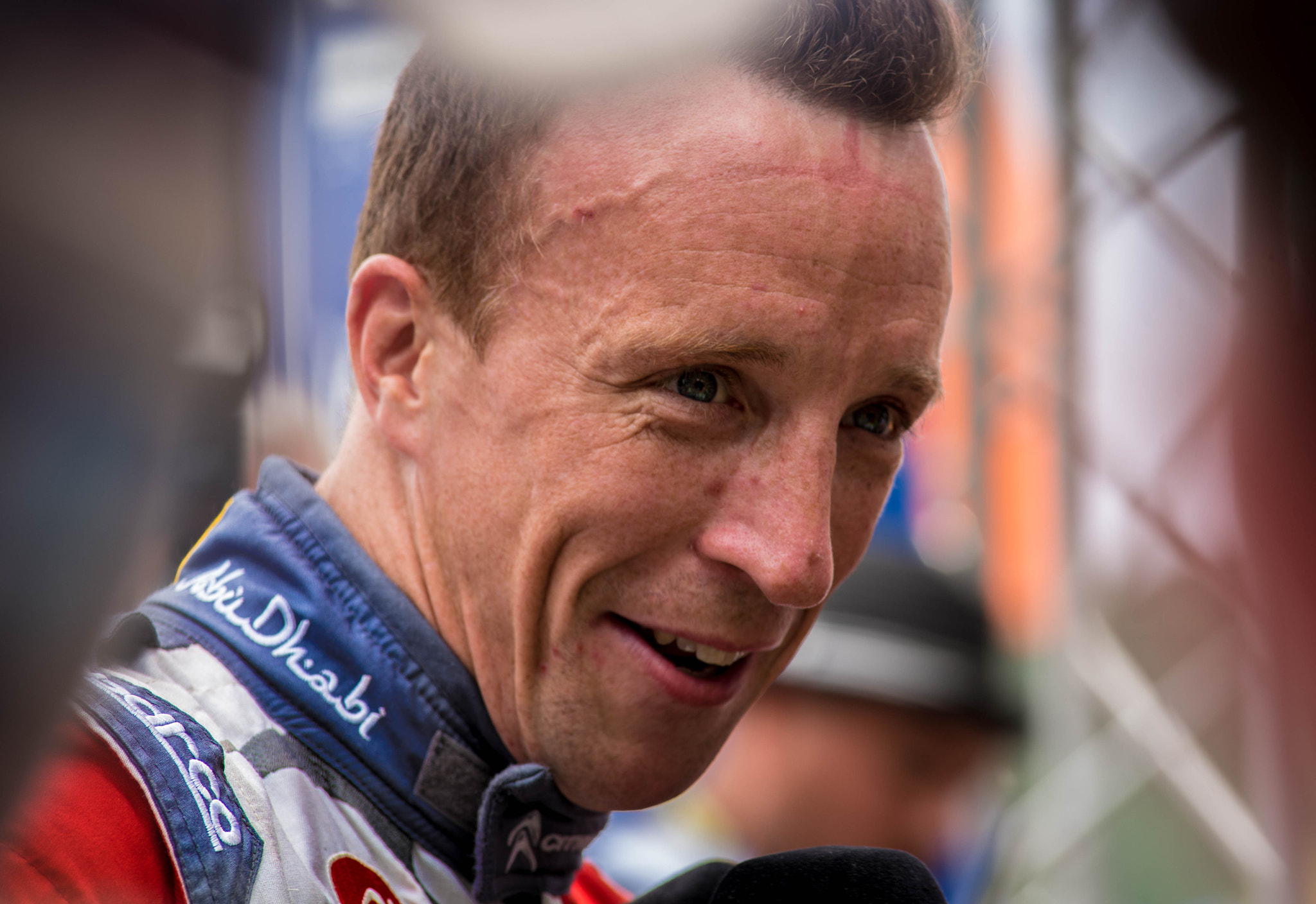 Nikon D750 + AF Nikkor 180mm f/2.8 IF-ED sample photo. Kris meeke @at the finish of the neste rally photography