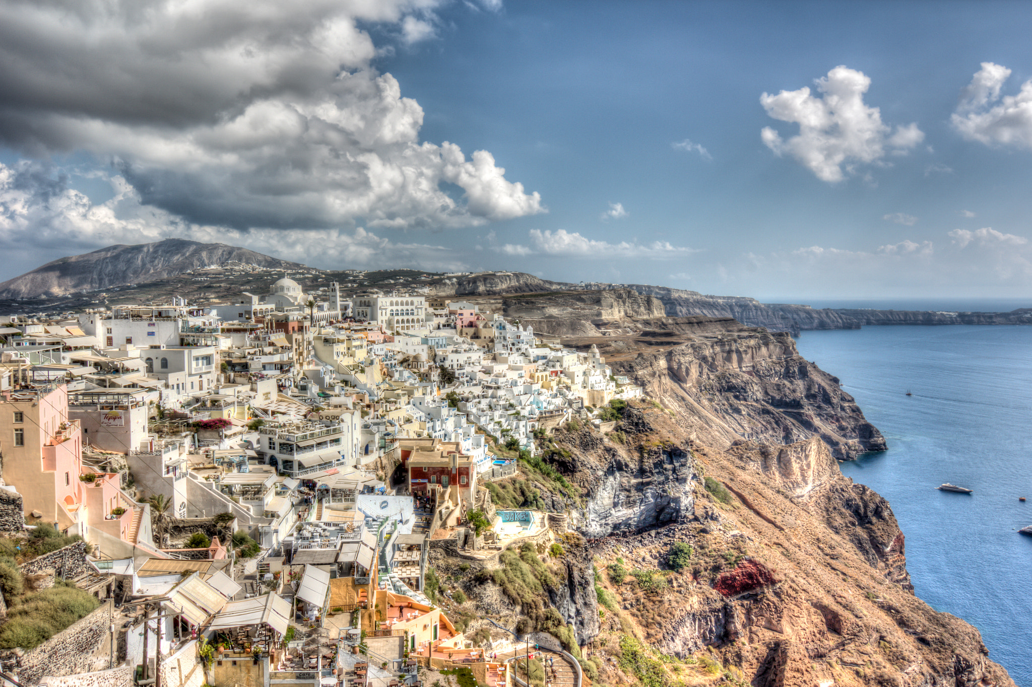 Tokina AT-X 12-28mm F4 Pro DX sample photo. Thira in santorini photography