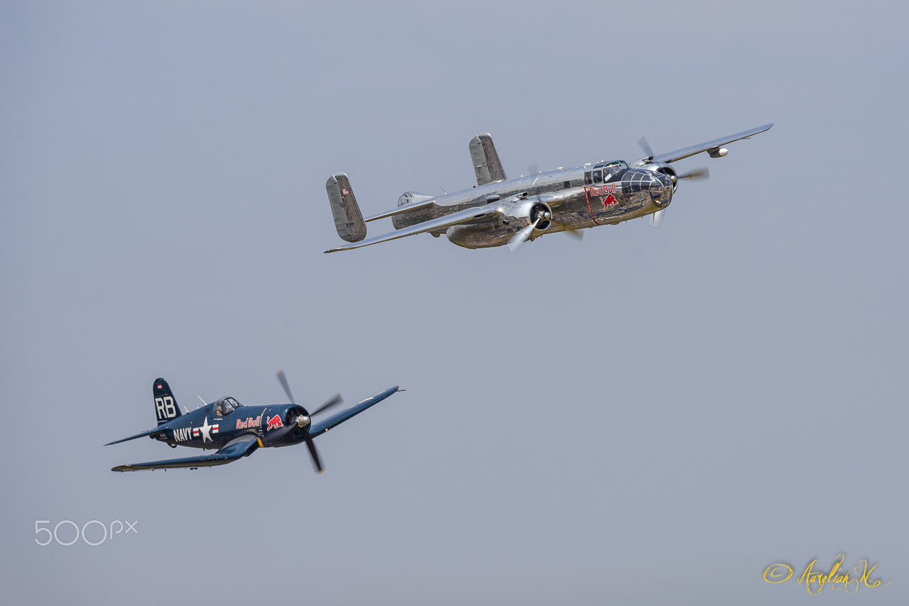 Nikon D600 sample photo. F4u corsair and b25 mitchell photography