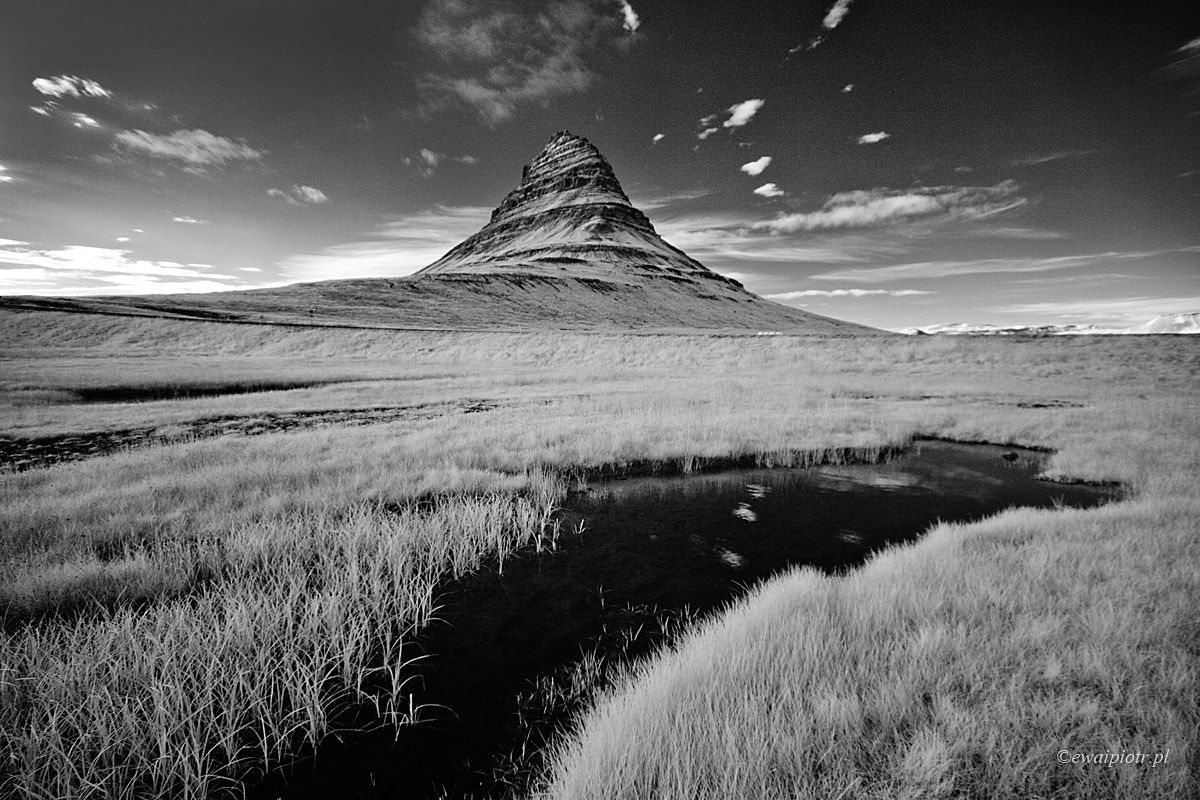 Sigma 10-20mm F4-5.6 EX DC HSM sample photo. Kirkjufell in infrared photography