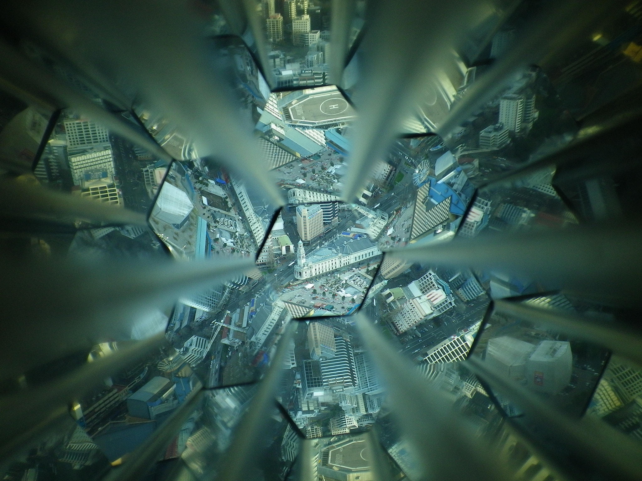Pentax Optio H90 sample photo. Auckland from the sky tower photography