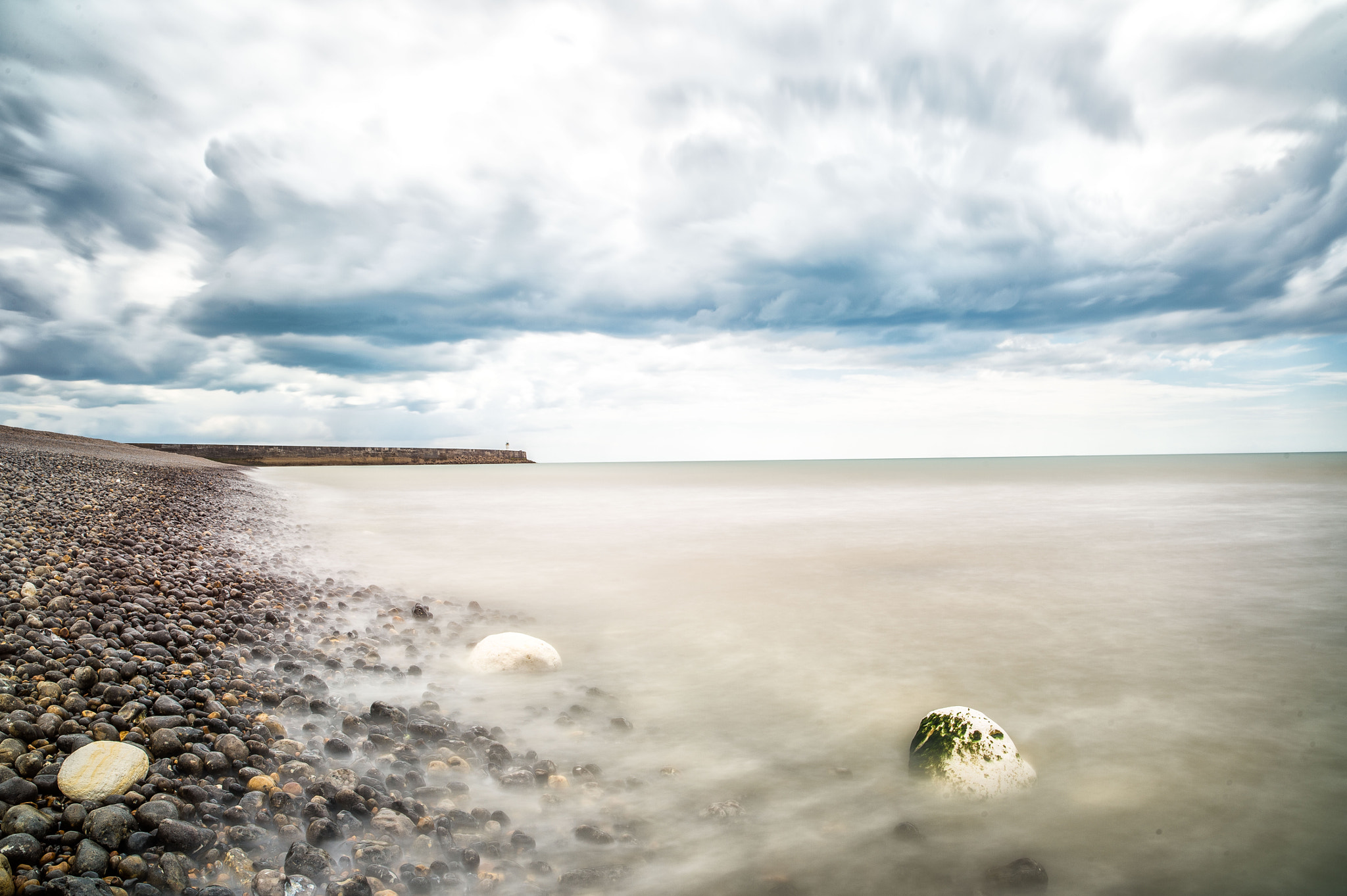 Nikon Df + ZEISS Distagon T* 21mm F2.8 sample photo. Newhaven harbour arm, east sussex. photography