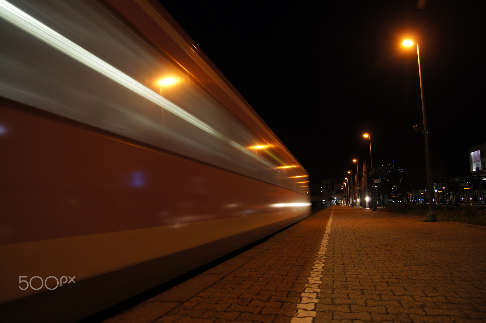 Sony SLT-A55 (SLT-A55V) sample photo. Night express photography