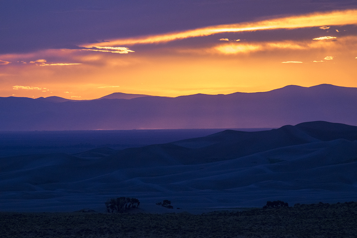 Tamron AF 200-400mm f/5.6 LD IF (75D) sample photo. Dune sunset photography