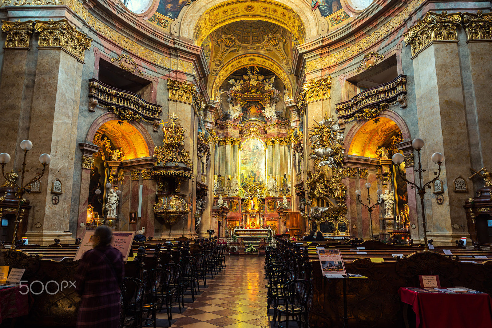 Samsung NX 16mm F2.4 Pancake sample photo. Inside st peters church in vienna photography